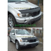 BMW X5 E53 SUV kožený kryt kapoty, 99-06 Farba: čierny