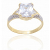 1068 Robustný Zlatý Prsteň Veľké Cubic Zirconia 585 (1068 Robustný Zlatý Prsteň Veľké Cubic Zirconia 585)