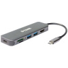 D-Link DUB-2327 6 portů USB-C® (USB 3.1) MultiPort húb antracitová; DUB-2327