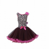 Dievčenské šaty - Rozšírené šaty midi -pocate Veľkosť 134 (Tylové šaty príležitosti leopard pc090 128 134 cm)