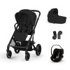 Cybex Kombinovaný kočíky Balios S Lux Set S Varianta: Moon Black