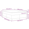 vidaXL Posteľ s box springom a matracom tmavozelenej farby 140x200 cm z bavlnenej tkaniny - Sivá - 271788-288473