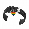 Pásik pre OnePlus Watch 3 43 mm, silikónová spona, strieborný, čierny