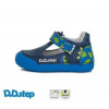 Chlapčenské kožené poltopánky D.D.step H066-370 Royal Blue 20-25