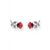 Thomas Sabo H2314-664-10 Silver Stud Earrings Roses Romance