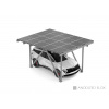 FORSOLAR Solárny carport ALU pre 1 auto Prevedenie carportu: Anodizovaný hliník (eloxovaný)
