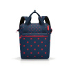Reisenthel Allrounder R cestovní batoh/taška 12 l Mixed Dots Red