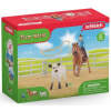Schleich 42577 tímová zábava s lasom pre kovbojky