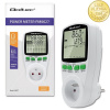Qoltec 50627 Měřič spotřeby energie Qoltec PM0627 s historií měření | 3680W | 16A | LCD