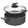 Rajnica KOLIMAX BLACK GRANITEC s pokrievkou, priemer 22cm, objem 3.0l (150445)