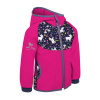 UNUO Detská softshellová bunda bez zateplenia, Fuchsiová, Jednorožce Veľkosť: 86 - 92
