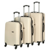 Cestovný plastový kufor krémový - Ormi Pascal SADA krémová