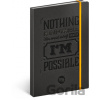 Baagl Motivační notes linkovaný 13 x 21 cm