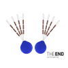 Delphin THE END Volfrámová zarážka 24ks 2x7mm