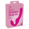 Dildo strap on You2toys 21,8 cm ružové