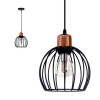 Svietidlá - Závesné svietidlá - Lampa żyrandol zwis LED Styl RETRO 1 czarny/miedź (Svietidlá - Závesné svietidlá - Lampa żyrandol zwis LED Styl RETRO 1 czarny/miedź)