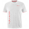 Pánske tričko Babolat Strike Crew Neck - white/strike red - Biely (S)