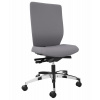 DENIOS kancelárske kreslo Stilo ES operator, Syncro Activ Balance, AL opora nôh-kruh, sivá