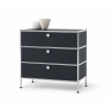 Tchibo - Kovová komoda »Cn3« s 3 zásuvkami - farba: čierna