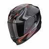 Moto přilba SCORPION EXO-520 EVO AIR TERRA černo/stříbrno/červená - Velikost S