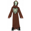 KOSTÝM SKELET KOSTLIVEČEK HNEDÝ HALLOWEEN 128