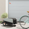 Vozík za bicykel, čierno sivý 30 kg, železo-ForU-94056