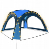 Altánok VidaXL, plastový, 360 x 360 x 230 cm (Párty stan s LED a 4 stenami, 3,6x3,6x2,3 m, modrý)