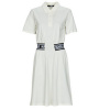 Karl Lagerfeld Krátke šaty PIQUE POLO DRESS Biela