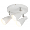 Bodové stropné svietidlo 3x E27 biele minimalistické ebenové 6028 Rabalux