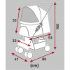 Trixie Buggy Kočík pre psa 47 x 100 x 80 cm