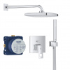 Grohe Eurocube - Sprchový set s batériou pod omietku, 250 mm, 1 prúd, chróm 25239000