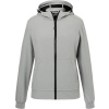 James & Nicholson | JN 1145, Dámska 2-vrstvová softshell bunda s kapucňou, sivá - čierna, XS