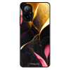Lesklé pouzdro iSaprio pro Realme C67 - Gold Pink Marble (Lesklé pouzdro, kryt, obal iSaprio Exclusive na mobil Realme C67 s motivem Gold Pink Marble - elegantní skleněný vzhled, skvělá ochrana mobilu