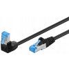 Patchcord Goobay S/FTP 6a RJ45 / RJ45 5 m čierny