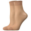 NYLON SOCKS 20 DEN punčochové ponožky Lady B - 12 párů Béžová UNI 12 párů