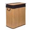 G21 Kôš na bielizeň s priehradkou 105 l, bambusový s hnedým košom, 63555164