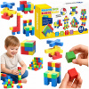 MAGNETICKÉ KOCKY 2,5 CM FAREBNÉ NA MAGNETY 64 ELE 3D PRE DETI