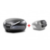 Vrchný kufor na motorku SHAD SH48 D0B48300+D0RI4800 Dark grey / black with PREMIUM SMART lock and backrest (SH48 prémiový kufr pro dvě XXL helmy. Dostupný nosič, brzdové světlo, vnitřní taška a barvy