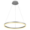 NEDES J4308/S Závesné LED svietidlo 42W, 3000K-6500K, 2800lm, IP20, diaľkový ovládač, stmiev., striebná