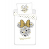 JERRY FABRICS Obliečky Minnie Gold ribbon Bavlna, 140/200, 70/90 cm