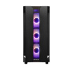 CHIEFTEC Miditower Gaming HUNTER, čierny, 4x RGB Rainbow Fan, 2 x USB 3.0, bočné sklo GS-01B-OP