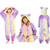 Pyžamo, župán - ONESIE (Metrys) World-Style_pl Veľkosť 120 fialová, viacfarebná, žltá (Dievčenská košeľa Wadima 404153 r. 110)