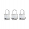 Master Lock Titanový visací zámek - Excell - 45mm (3 ks / blistr) (M1EURTRI)