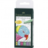 ATRAMENTOVÉ MARKERY - FABER CASTELL - PITT ARTIST PEN BRUSH - PASTEL | 6 KS
