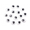 Samolepiace oči Ø12 mm - viď foto (200 ks)