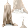Závesný baldachýn nad posteľ, béžový