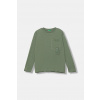 Detská bavlnená košeľa s dlhým rukávom United Colors of Benetton zelená farba, s potlačou, 3I1XC10QS 3I1XC10QS.G.seasonal 150