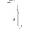 Omnires Sys sprchová súprava podomietková s dažďovou sprchou chrómová SYSY17CR