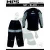 MPS brankársky florbalový set - BLACK dres + nohavice XS