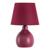 Stolná nočná lampa E14 Maroon Classic Ingrid 4478 Rabalux